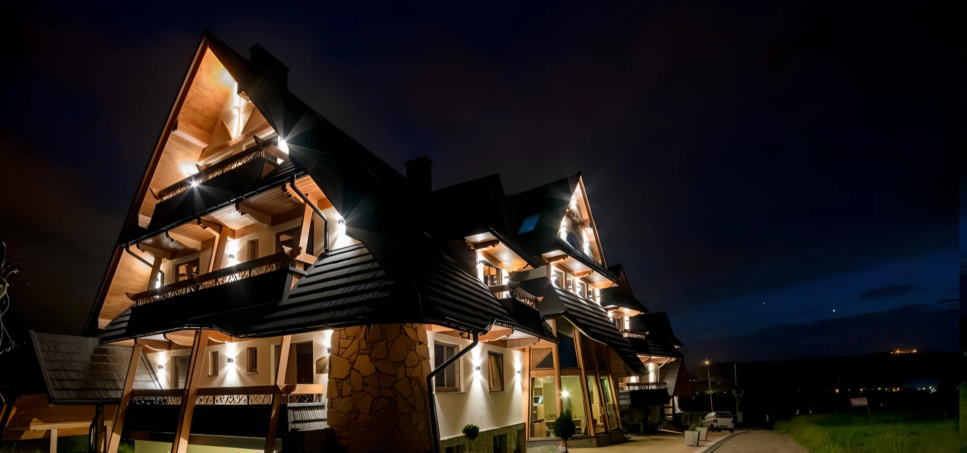 Skats uz kalniem Montenero Resort&SPA tuvumā